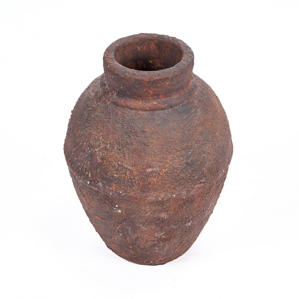 Terrakotta amfora vase, medium - bordeaux
