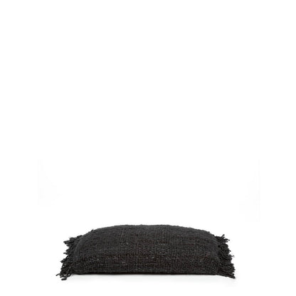 Håndfarvet bomuldspudebetræk, sort navy - 30×50 cm