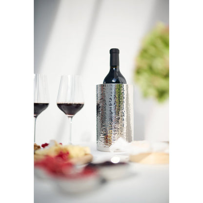 Bottle cooler Nebraska H 20 cm, Ø 12 cm - double-walled, hammered