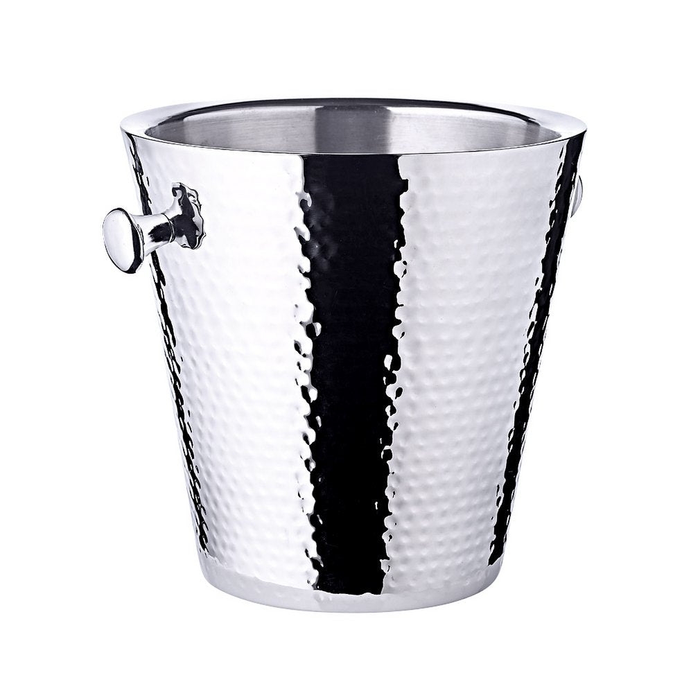 Steel champagne cooler, Valencia 22 cm - double-walled hammered