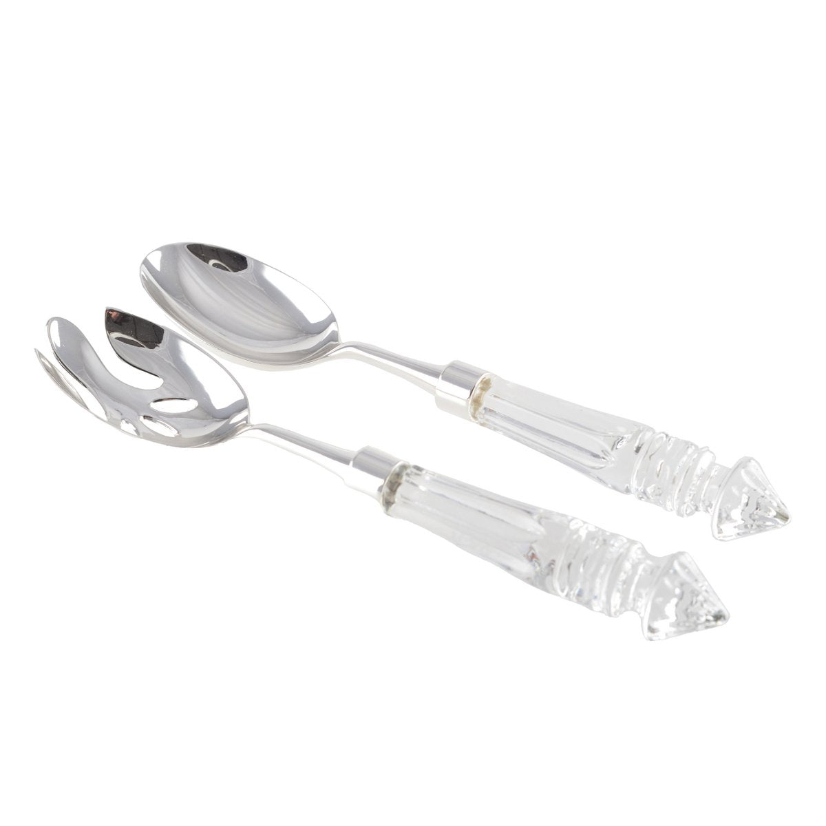 Salatbestik i krystal – 27 cm