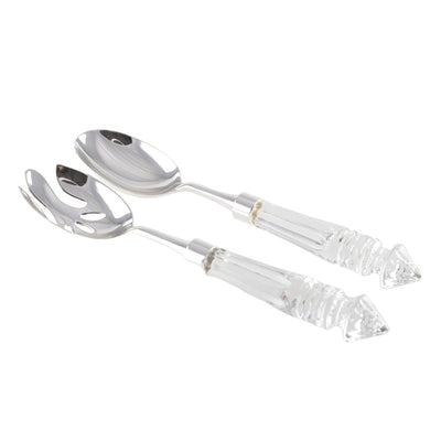 Kristall-Salatbesteck - 27cm