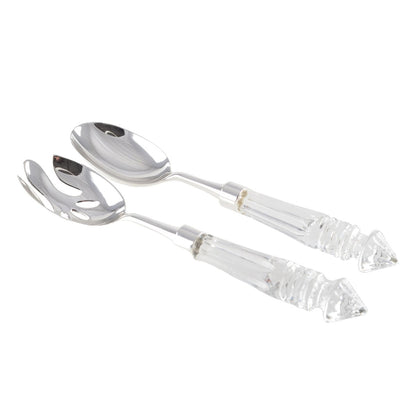 Salatbestik i krystal – 27 cm