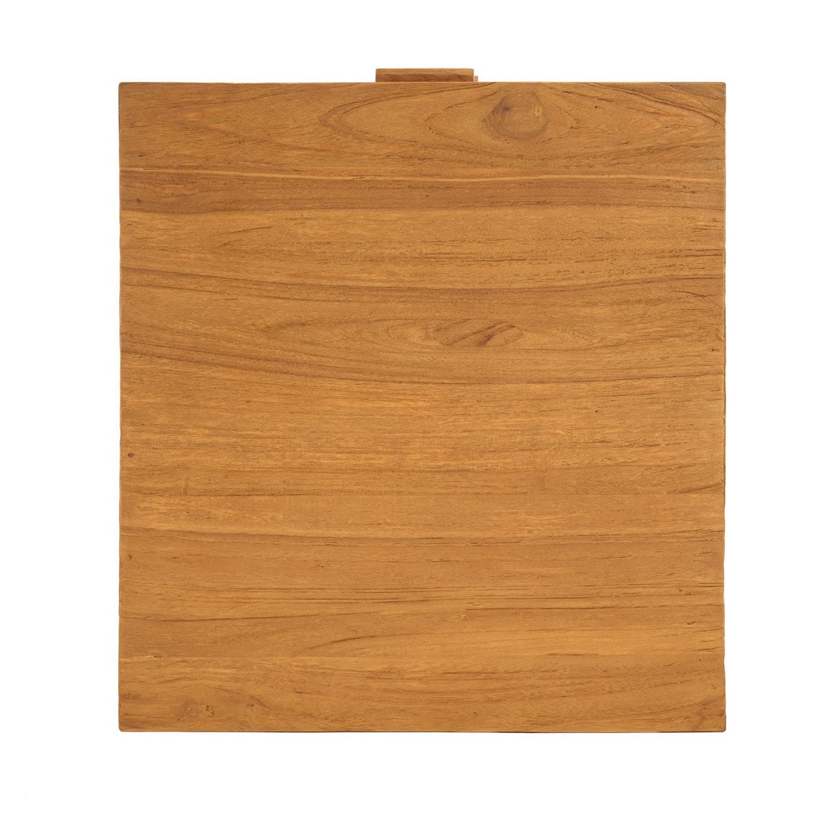 Natbord i teak og flet, håndvævet - Natur