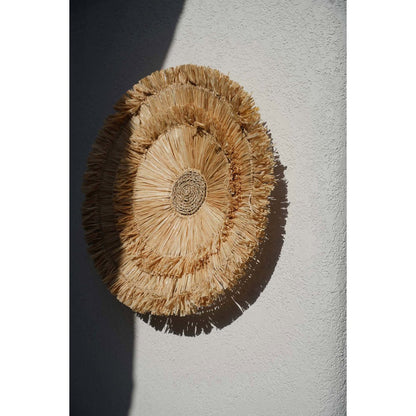 Vægophæng i sisal 60 cm – rundt vægpynt, natur