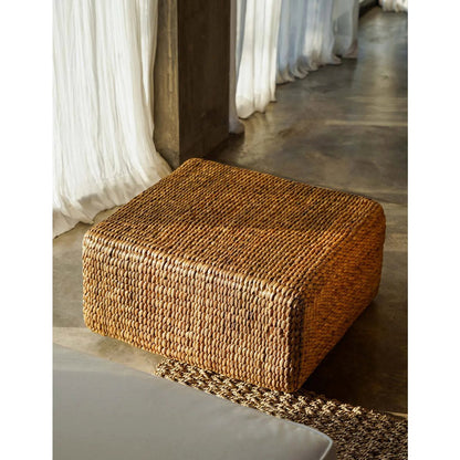 Sitzhocker Seegras 60×60 cm – Natur, Indonesien