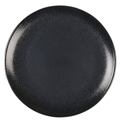 Porcelain dinner plate, black - 27cm