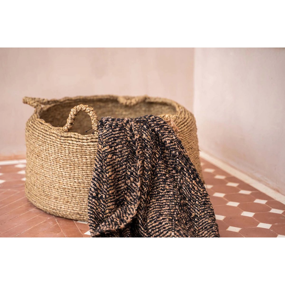 Korb Les quatre mains, Seegras - S