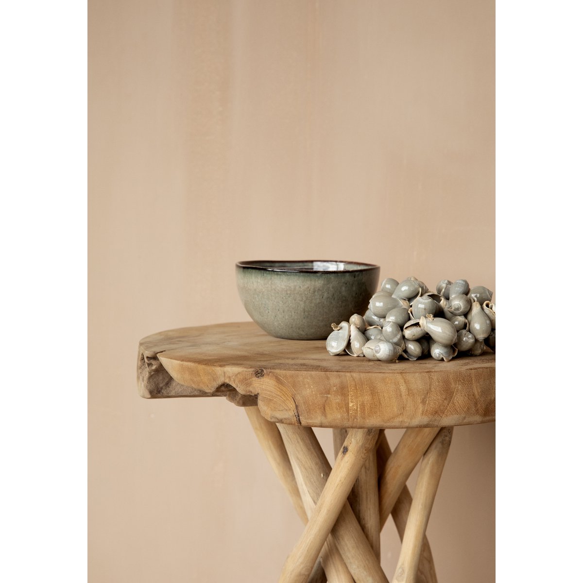 Round stoneware cereal bowl 15 × 8 cm – Comporta