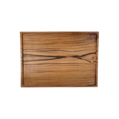 Teak Serveringsfad - naturtræ