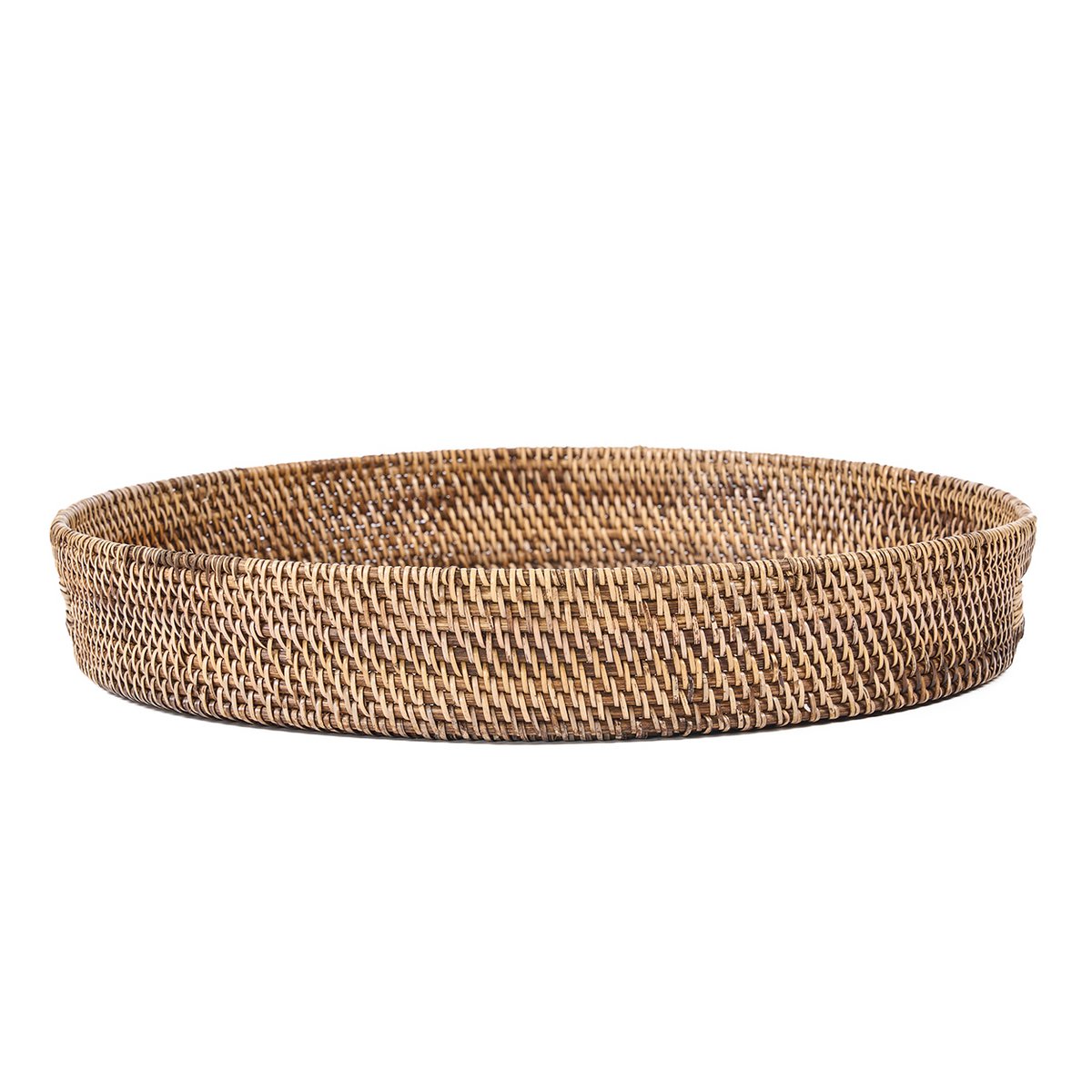 Fad i rattan, 51 cm - håndvævet natur