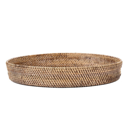 Fad i rattan, 51 cm - håndvævet natur
