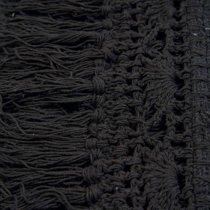 Cotton bed throw, 260×122 cm - Gypsy black