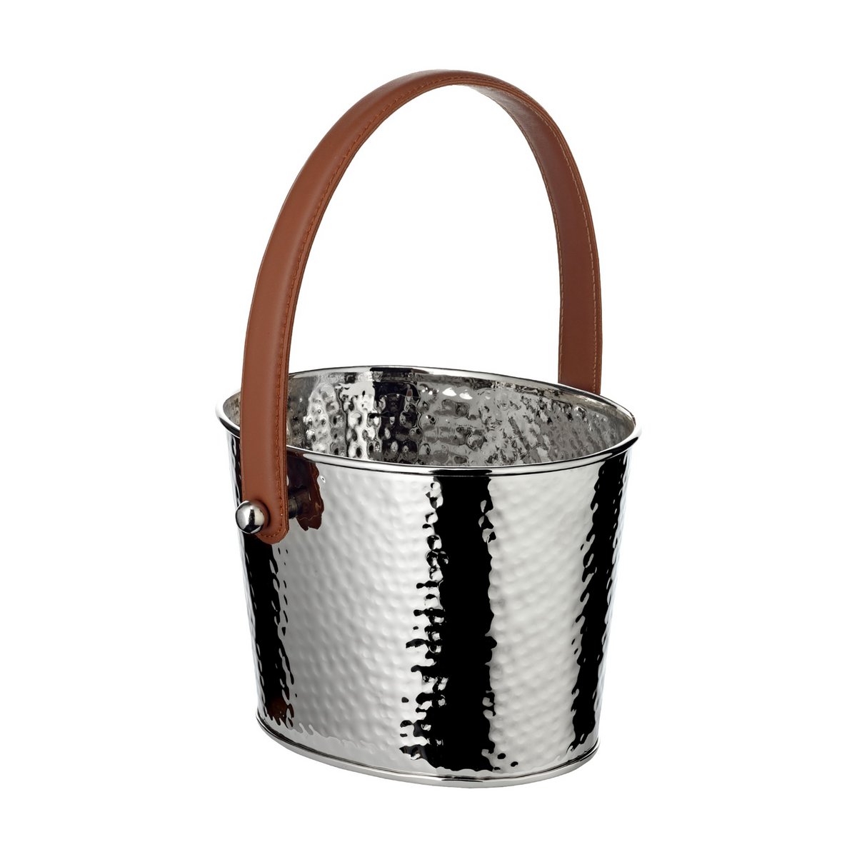 Stainless steel champagne cooler Gavin, hammered, 23 cm