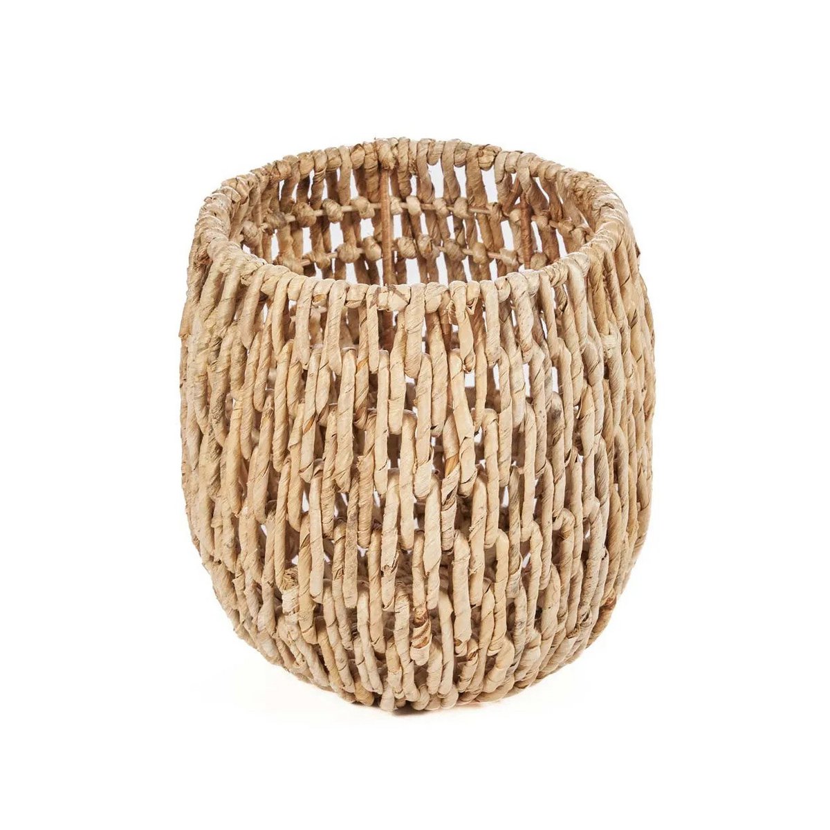 Palm leaf storage basket 45 × 43 cm - natural, cylinder