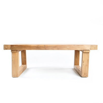 Reclaimed teak coffee table 110×70 cm - natural, Indonesia