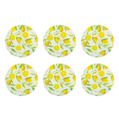Glas-citronbordskånere, sæt med 6 — 9 cm