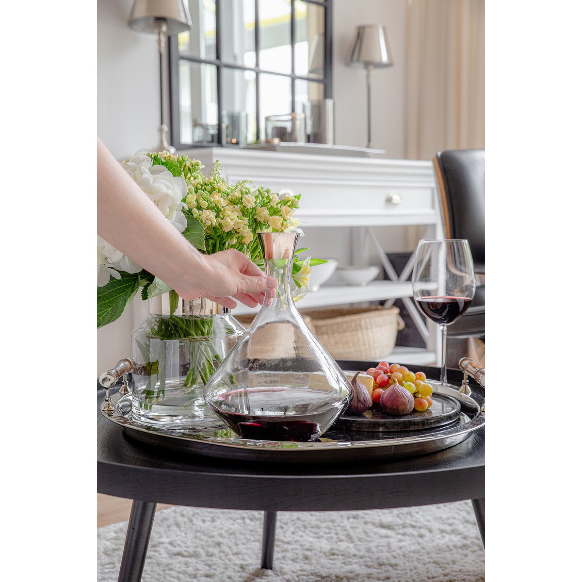 Crystal glass carafe Frederick, h 27 cm – 2.1 L capacity