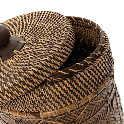 Rattan-Badezimmerkorb 27 × 36 cm – naturfarben