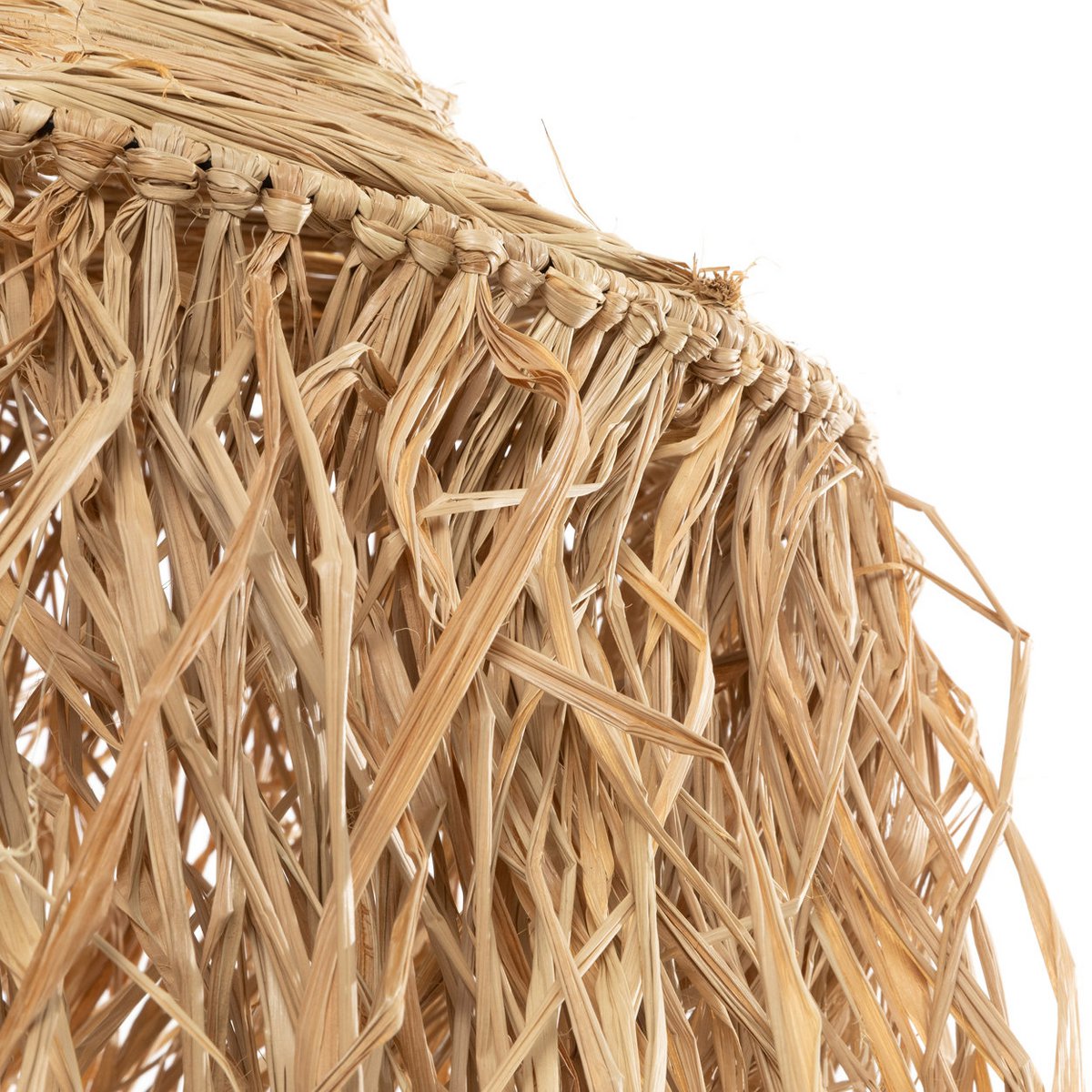 Raffia-Hängeleuchte – 40 cm breit, 150 cm Abhängung