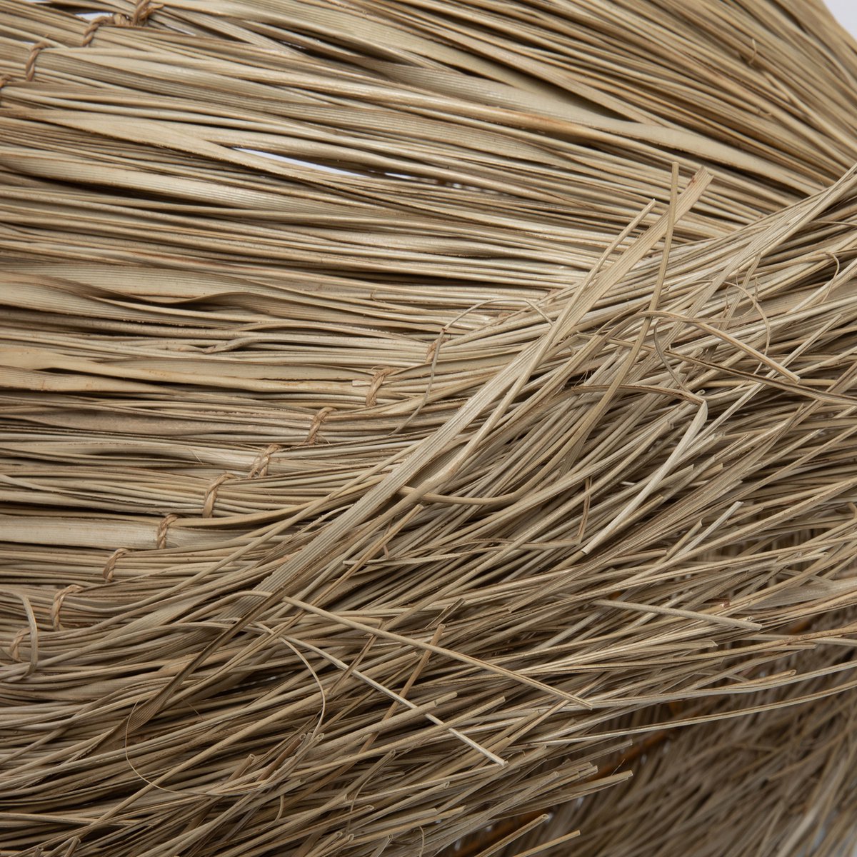 Gras Tischleuchtenschirm 42×32 cm – natur