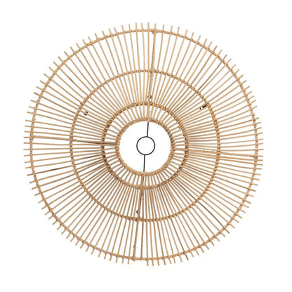 Rattan-Pendelleuchte 60 cm – handgeflochten, naturbeige