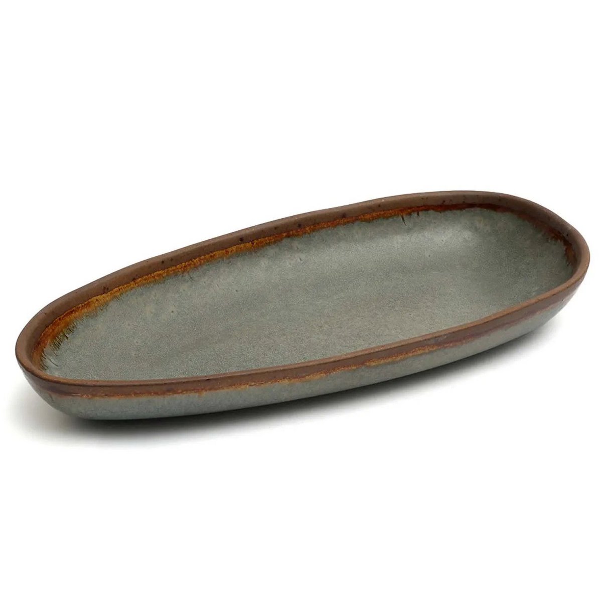 Servierplatte aus Steinzeug 34 × 16,5 cm – Côa