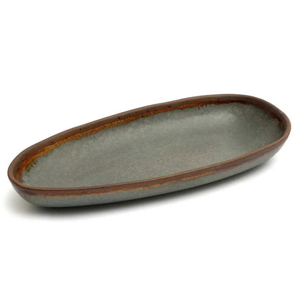 Servierplatte aus Steinzeug 34 × 16,5 cm – Côa