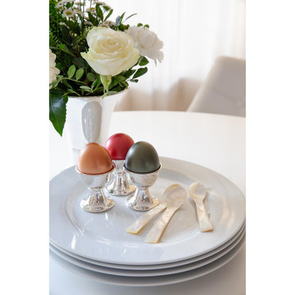 Perlmutt Kaviar Löffel, 2er Set, 11 cm – gerade Ecken