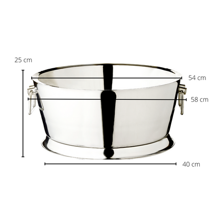 Champagnekøler Michigan i rustfrit stål - Ø 53 cm, H 24 cm