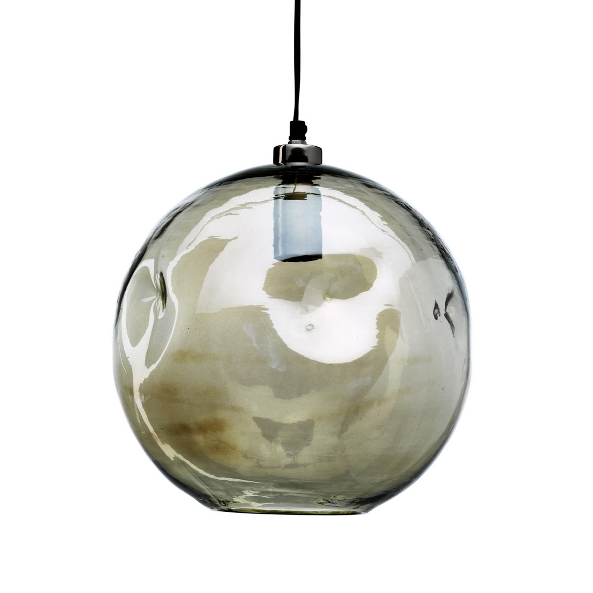 Recycled glass pendant - Pale green