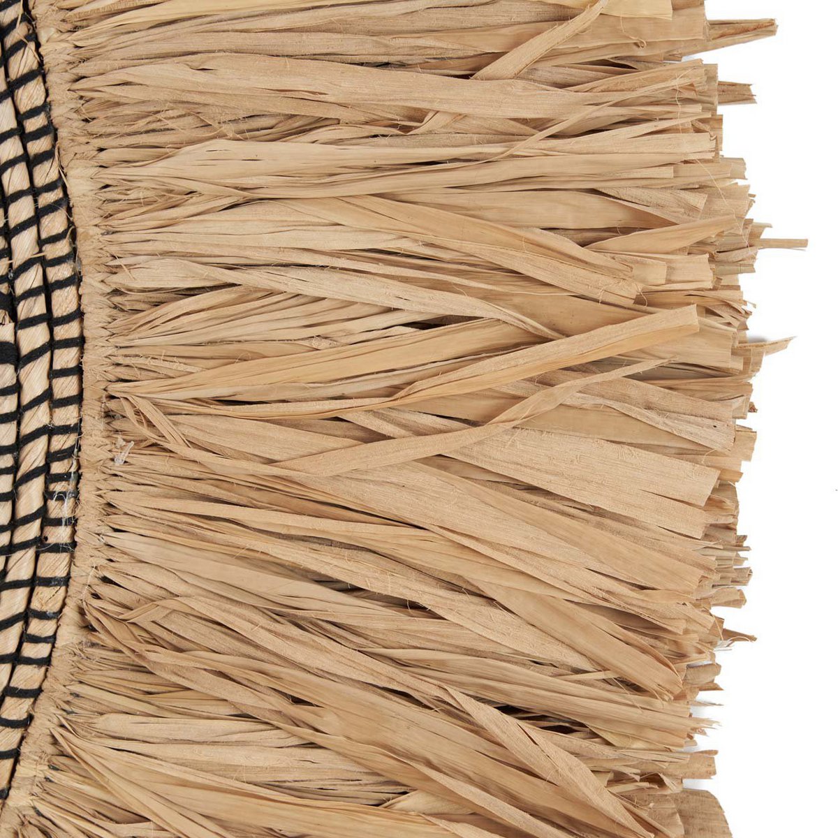 Grass wall circle, woven, 85 cm diameter - natural