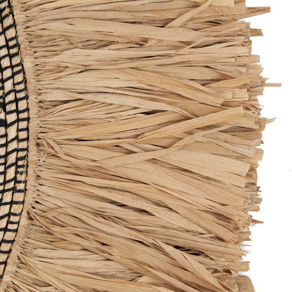 Grass wall circle, woven, 85 cm diameter - natural