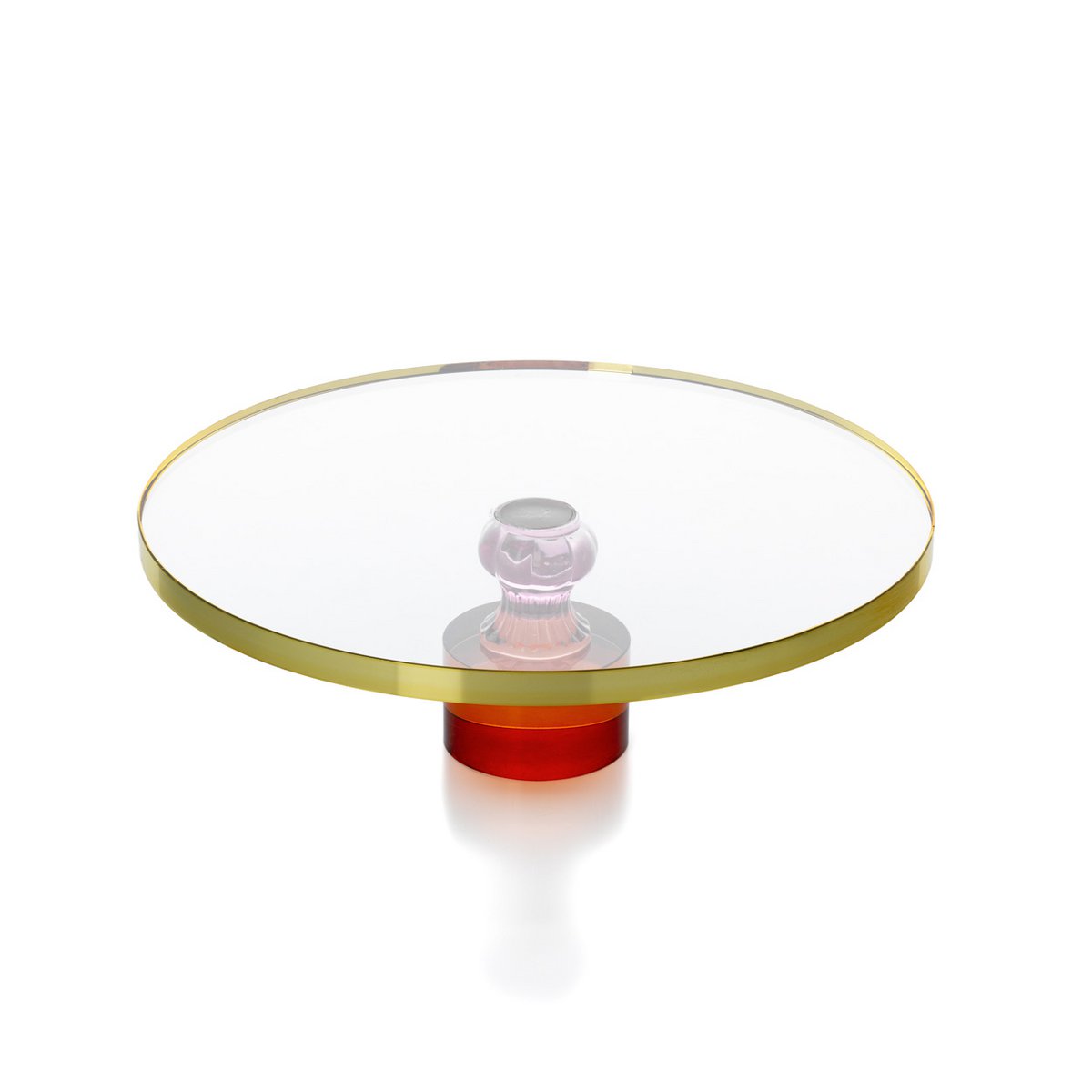 Tortenteller aus Glas 32,8 cm – Edelsteinfacetten