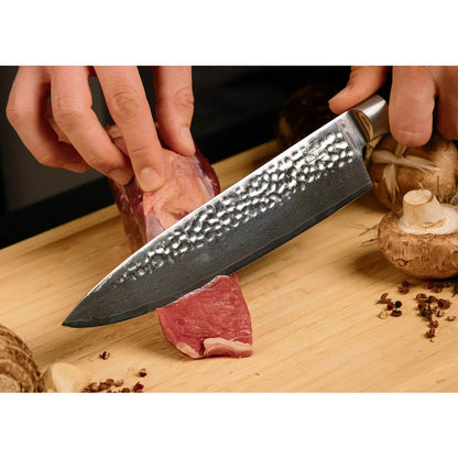 Damast-Edelstahl-Gyuto-Kochmesser - Holzgriff