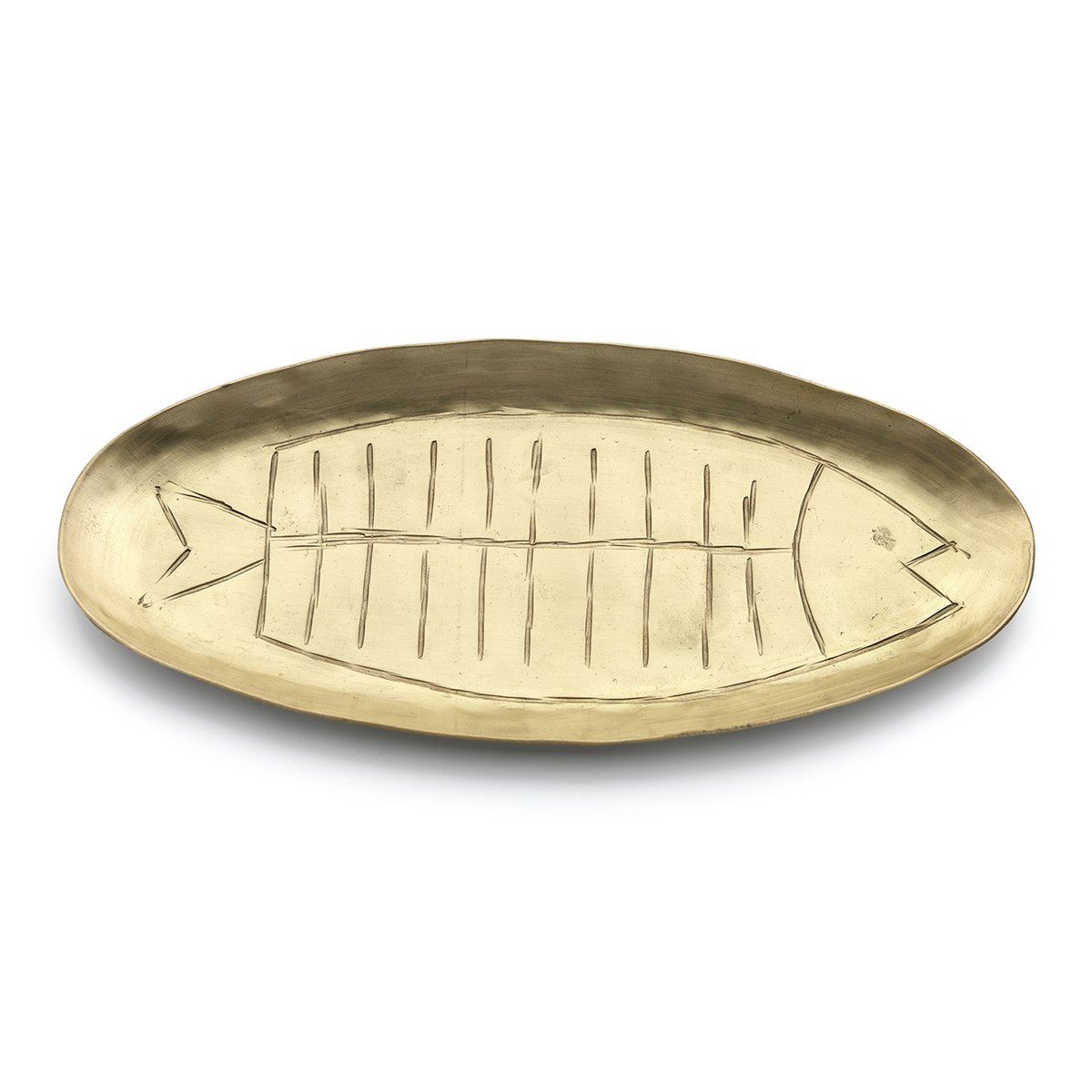 Messingbakke, stor - fiskeformet