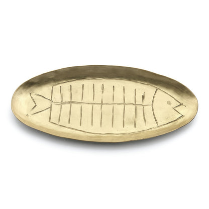 Messingbakke, stor - fiskeformet