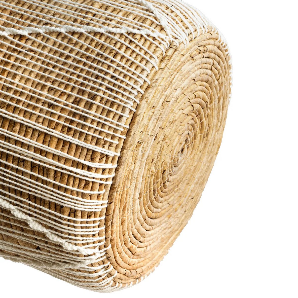 Cotton macrame storage basket 35 × 45 cm - cylinder
