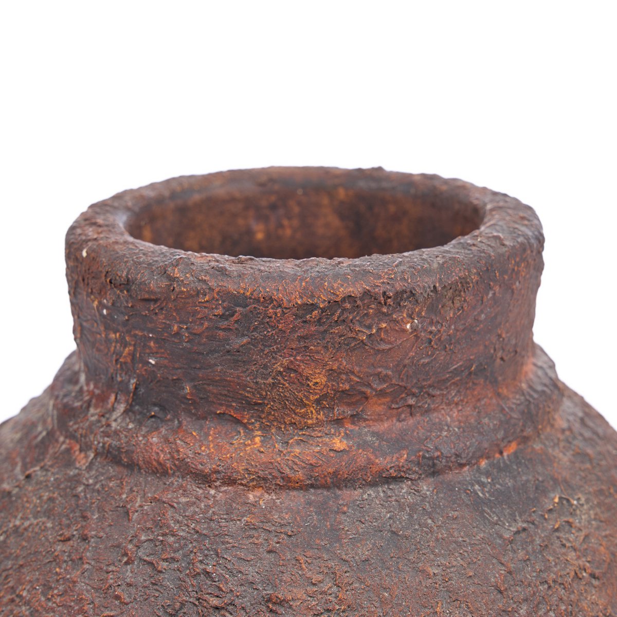 Terrakotta amfora vase, medium - bordeaux