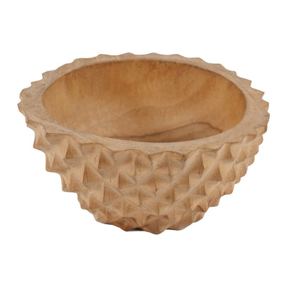 Durianschale aus Teakholzwurzel, 20 cm – tief, runde Form