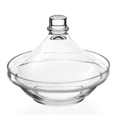 Glas-Tajine 32,5 × 27 cm — Serviergeschirr zum Schmoren