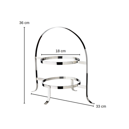 Etageren "Sina" 33 cm, versilbert