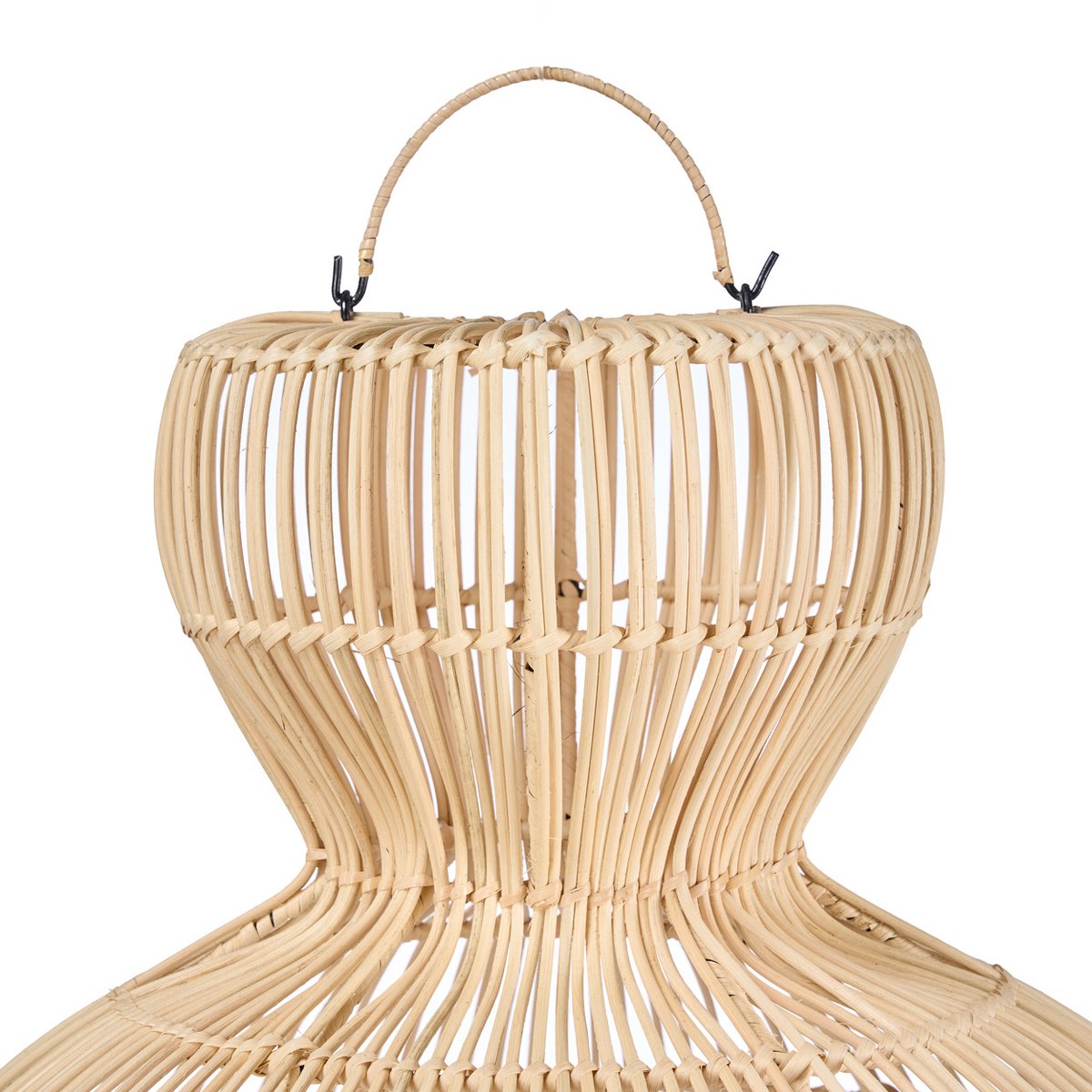 Pendellampe i rattan, 84 cm - naturlig matcha-piskeris