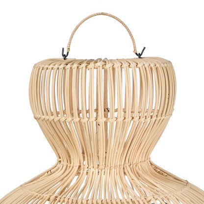 Pendellampe i rattan, 84 cm - naturlig matcha-piskeris