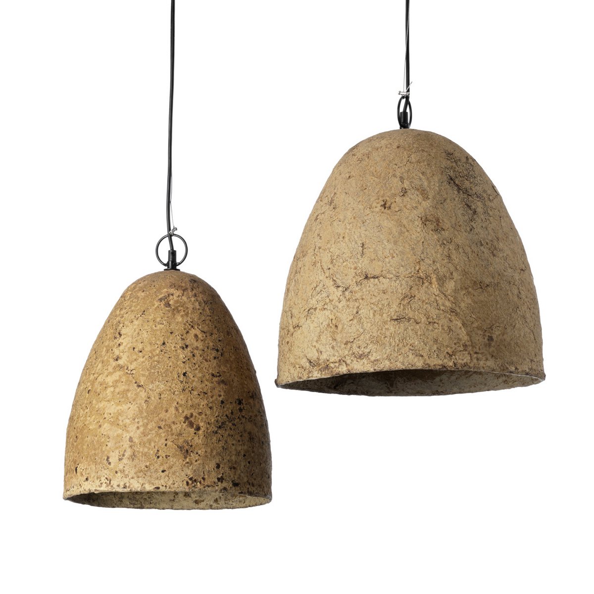 Papier-mâché Pendelleuchte, 40 cm – Mud