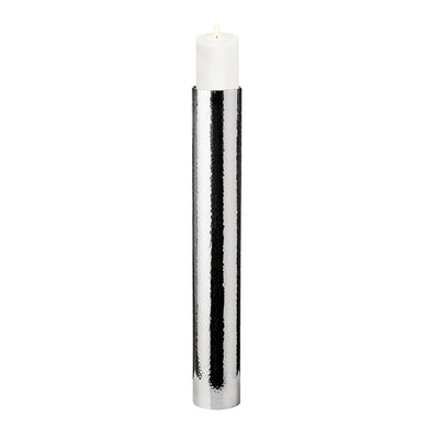 Stainless steel candlestick Boston, 83 cm - hammered silver