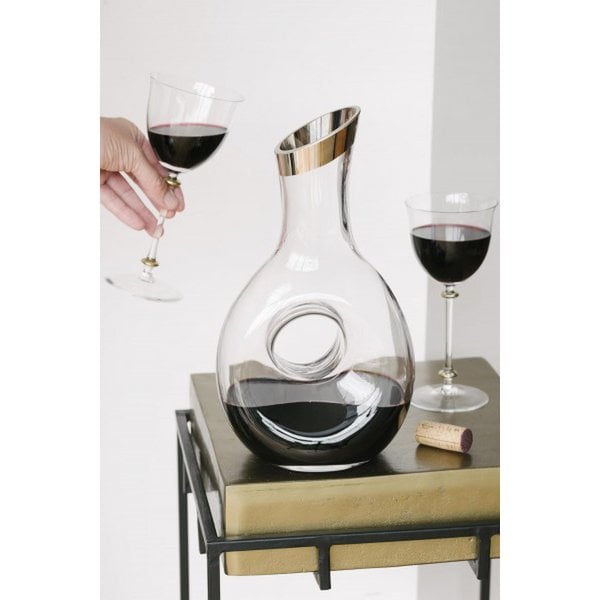 Crystal decanter Gordon with platinum rim – 1.2 L