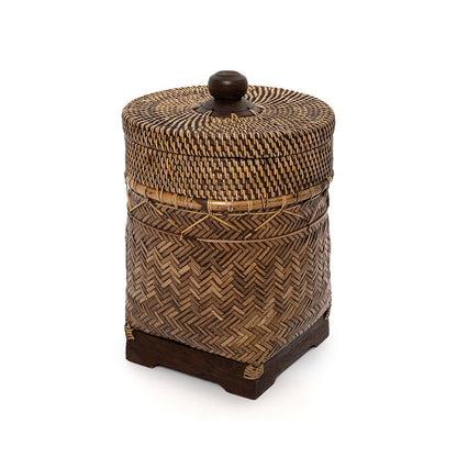 Rattan-Badezimmerkorb 27 × 36 cm – naturfarben