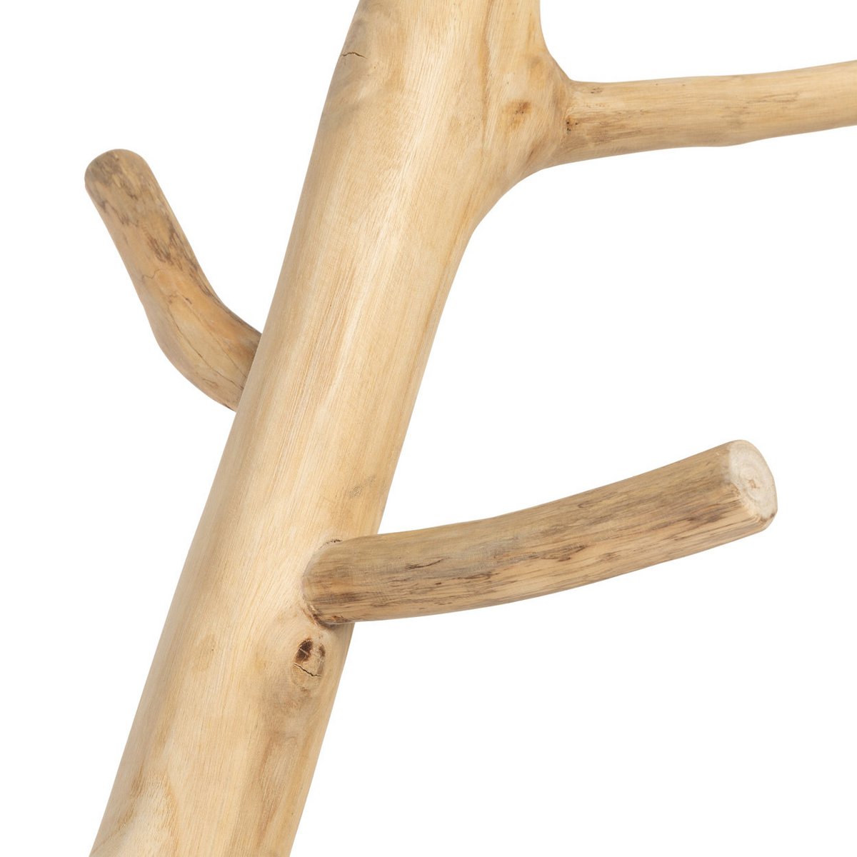 Teak wood coat hanger, natural