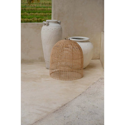 Rattan pendelskærm 50 cm - natur, håndvævet, kun skærm